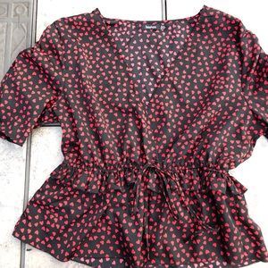 Boohoo Peplum Top